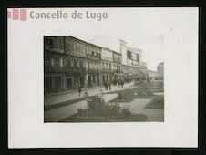 Calle de San Marcos xardns da Deputacin. Lugo 1948